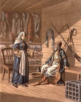 Grebensky-kasakka, kaiverrus A. Manz (litho) tekijältä E. (after) Karnejeff