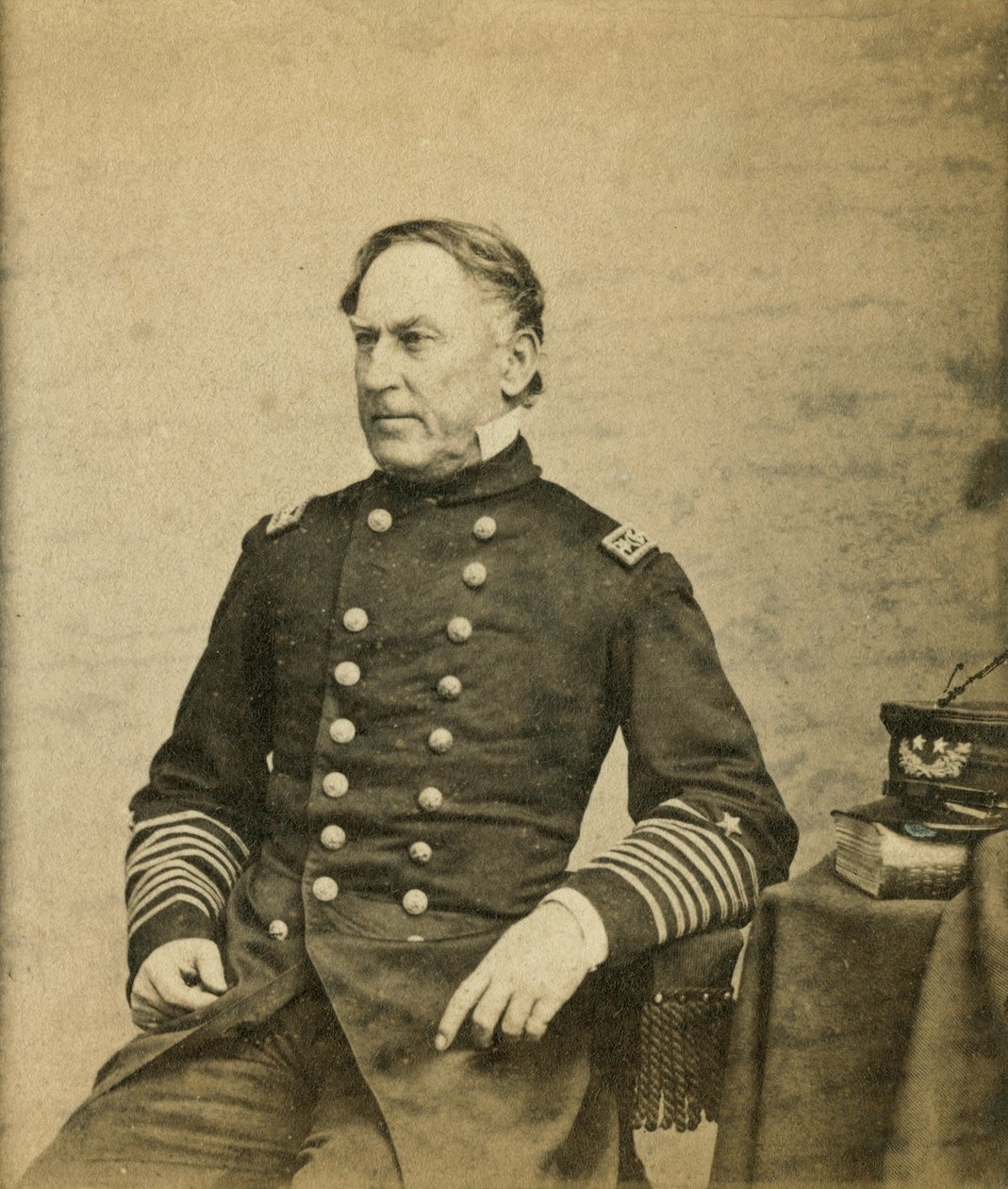 Varaamiraali David Farragut (1801-70) n. 1865 tekijältä E. Anthony
