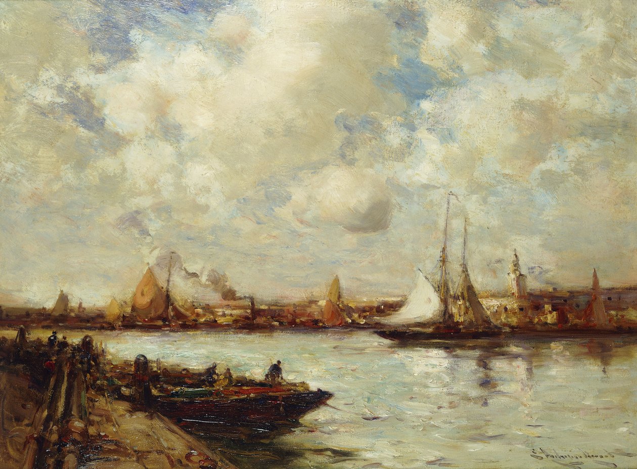 Harbour, Southampton, tekijältä E. Aubrey Hunt