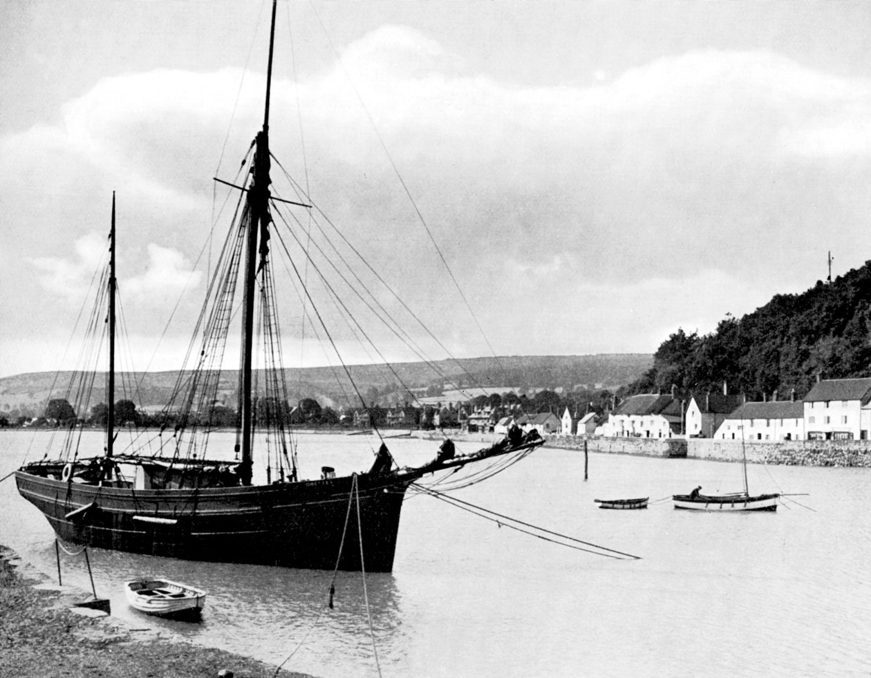 Miinapää sataman muurista, Somerset, 1924-1926. tekijältä E. Bastard