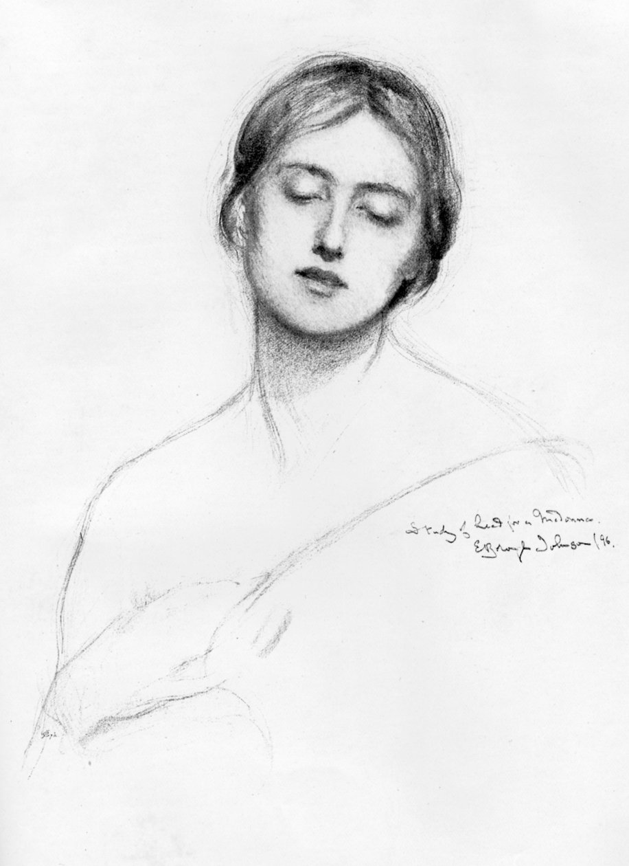 Tutkimus naisen päästä, 1896 1898. tekijältä E. Borough Johnson
