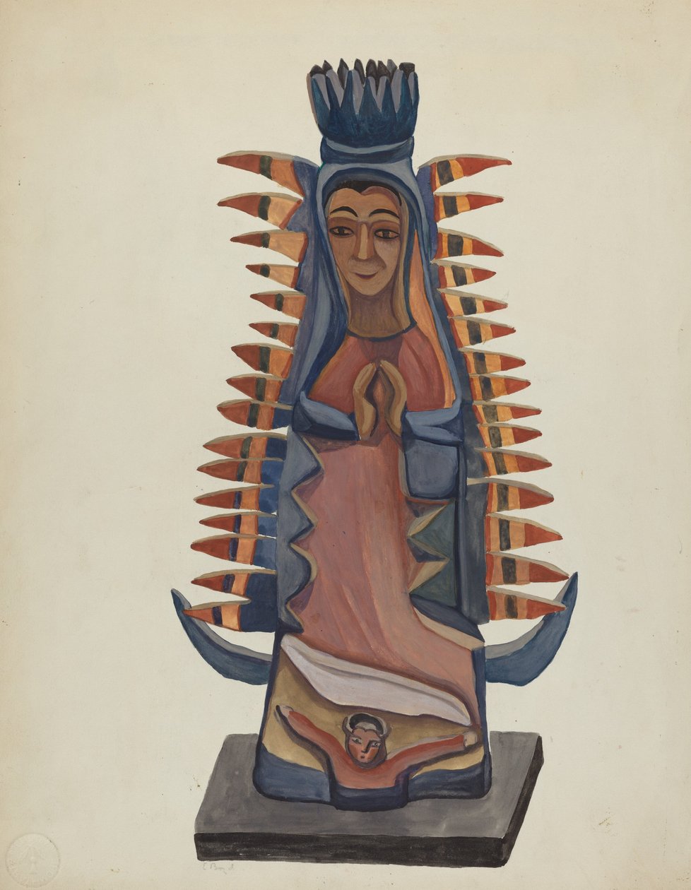 Suurin osa Guadalupen neitsyestä, n. 1936. tekijältä E. Boyd