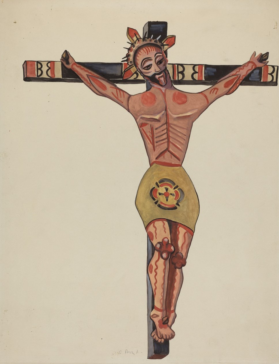 Krusifiksi - Moran läheisyydestä, 19351942. tekijältä E. Boyd