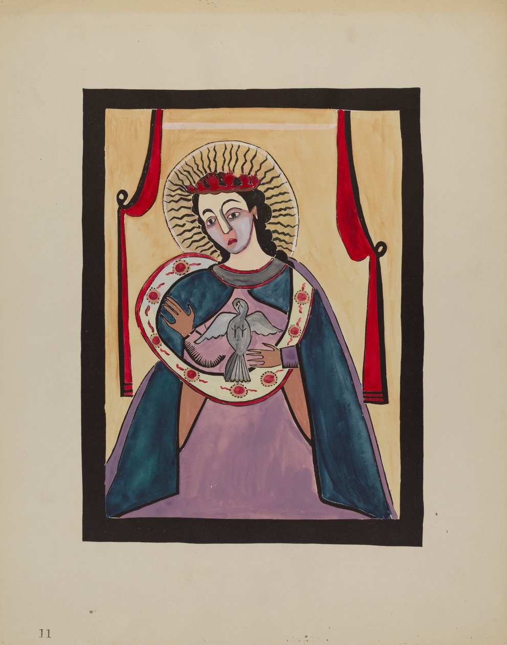 Pyhän Hengen Retabla, n. 1936. tekijältä E. Boyd