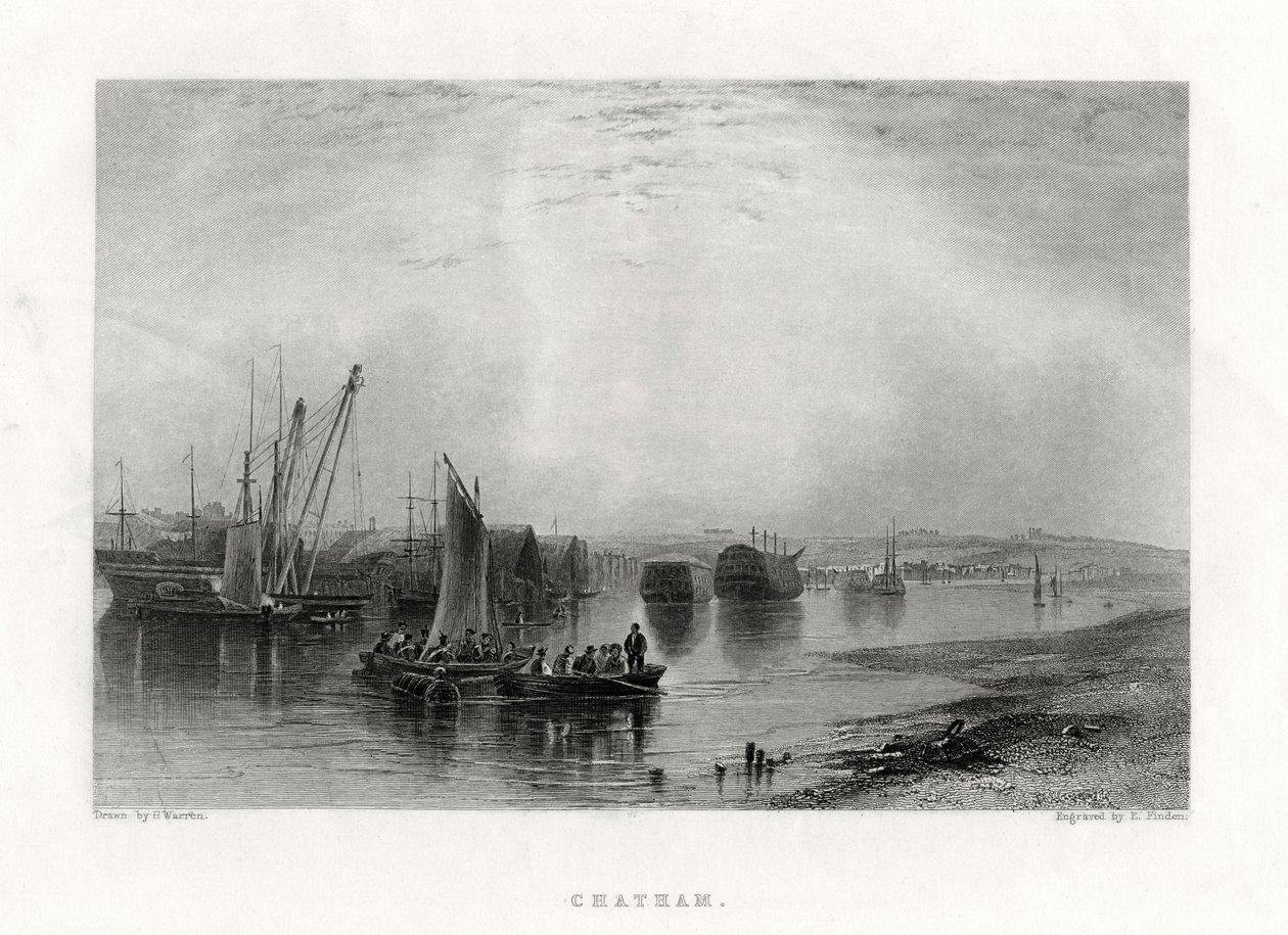Chatham, Kent, 1860 tekijältä E. Finden