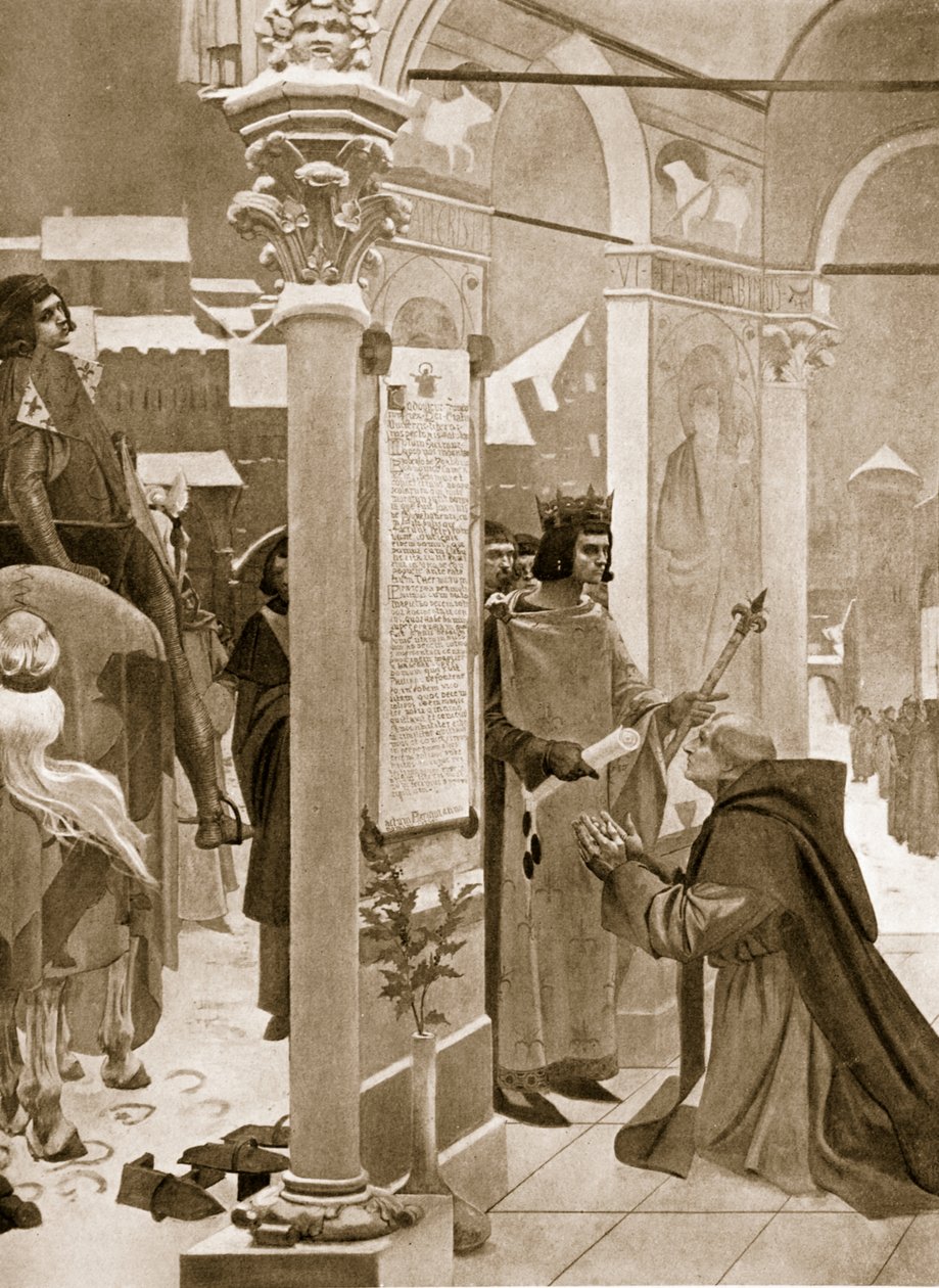 Saint Louis, kuvitus "Hutchinsonin kansojen historiasta", 1915 tekijältä E. Fiorillo