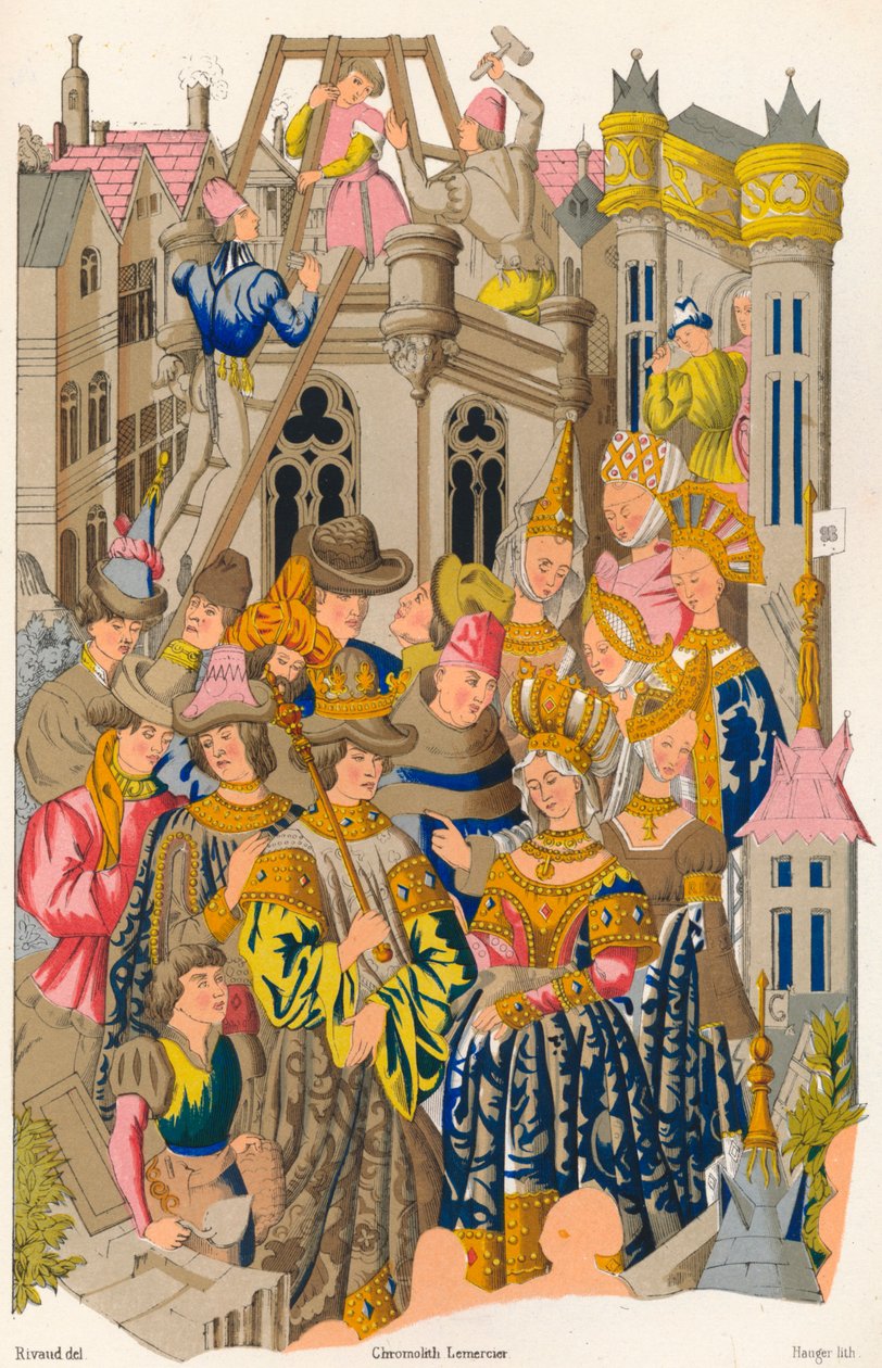St Genevieven luostari perustettiin 1400-luvulla, 1849. tekijältä E. Hauger