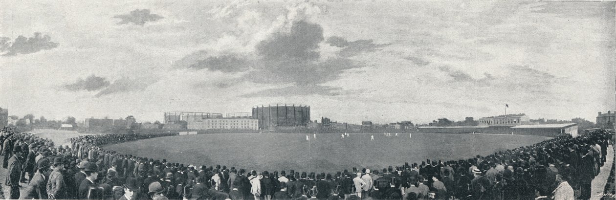 Surrey and Australians Cricket March at Kennington Oval, 1896 tekijältä E Hawkins and Co