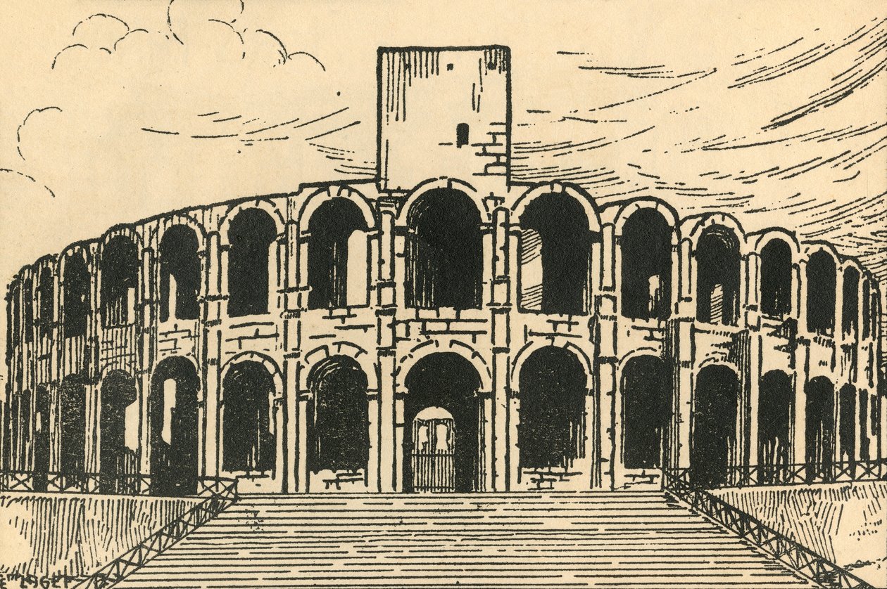 "Les Arenes - The Arena", 1920-luku. tekijältä E Laget