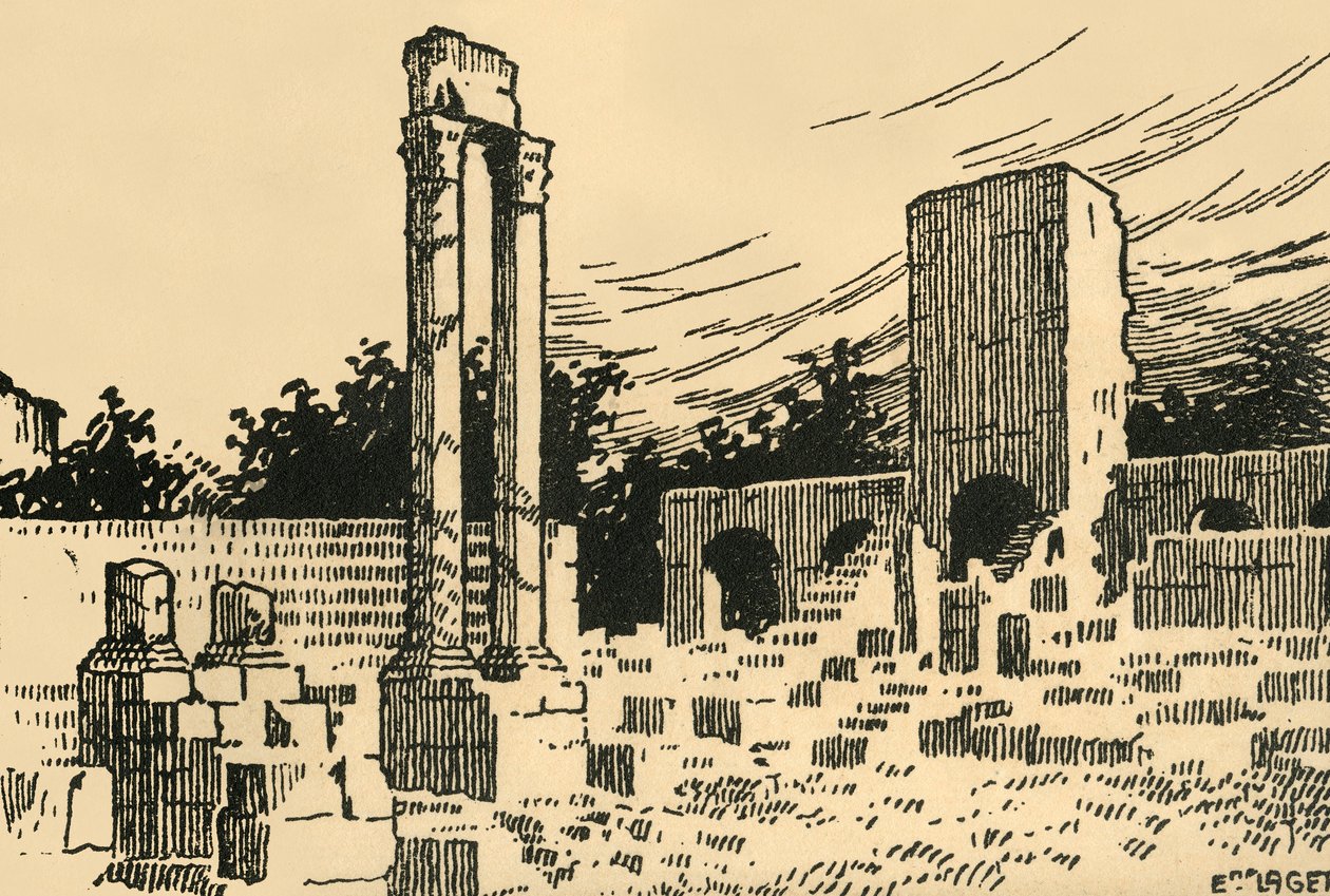 "Theatre Antique - The Antique Theatre", 1920-luku. tekijältä E Laget