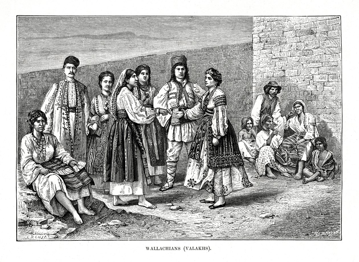 Wallachians, 1879. tekijältä Etienne Antoine Eugene Ronjat