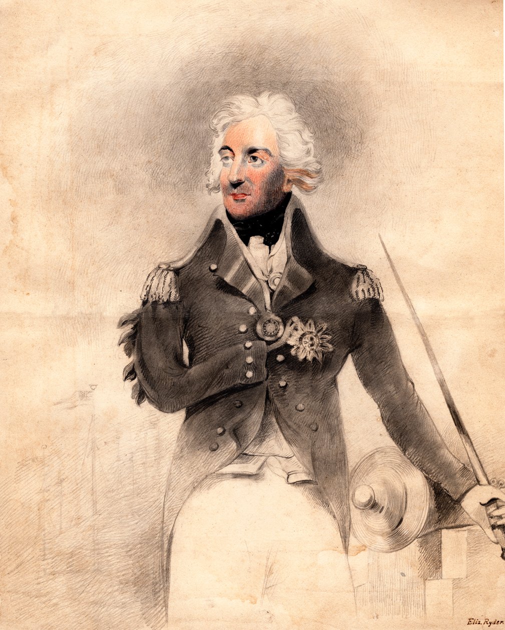 Horatio Nelson 1758-1805, 1. varakreivi Nelson, 1837. tekijältä E Ryder