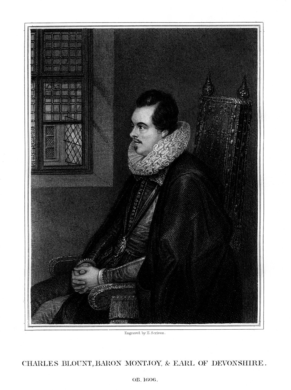 Charles Blount, Devonin ensimmäinen jaarli, englantilainen hovimies ja sotilas, 1827. tekijältä E. Scriven