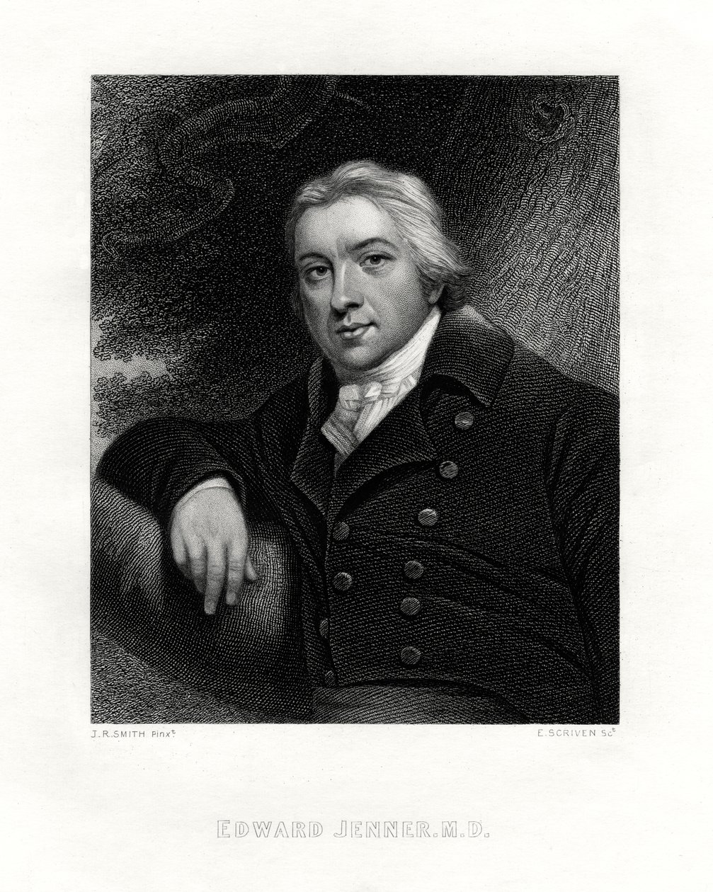 Edward Jenner, englantilainen maalaislääkäri, 1800-luku. tekijältä E. Scriven