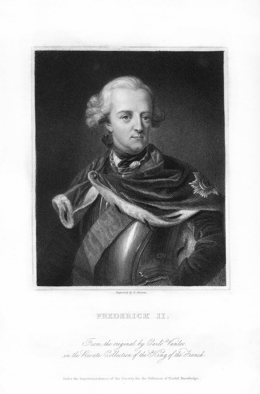 Frederick Suuri, Preussin kuningas, 1836. tekijältä E. Scriven