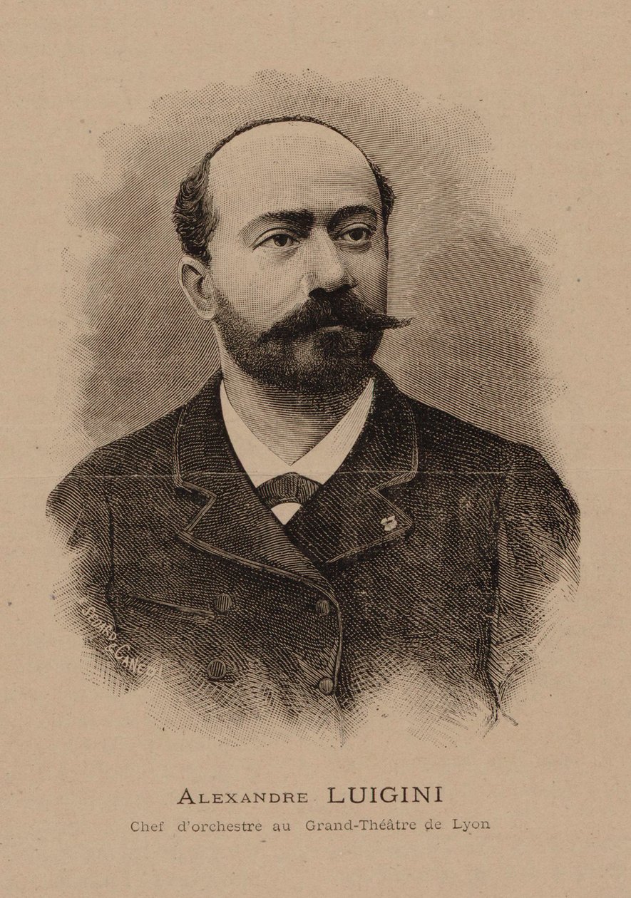 Muotokuva säveltäjä Alexandre Luiginista 1850-1906, 1887. tekijältä E. Sédard