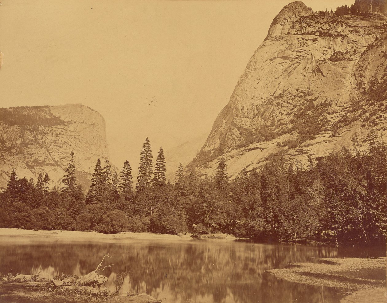 Vanha Piute.  Yosemiten laakso. tekijältä Eadweard J. Muybridge