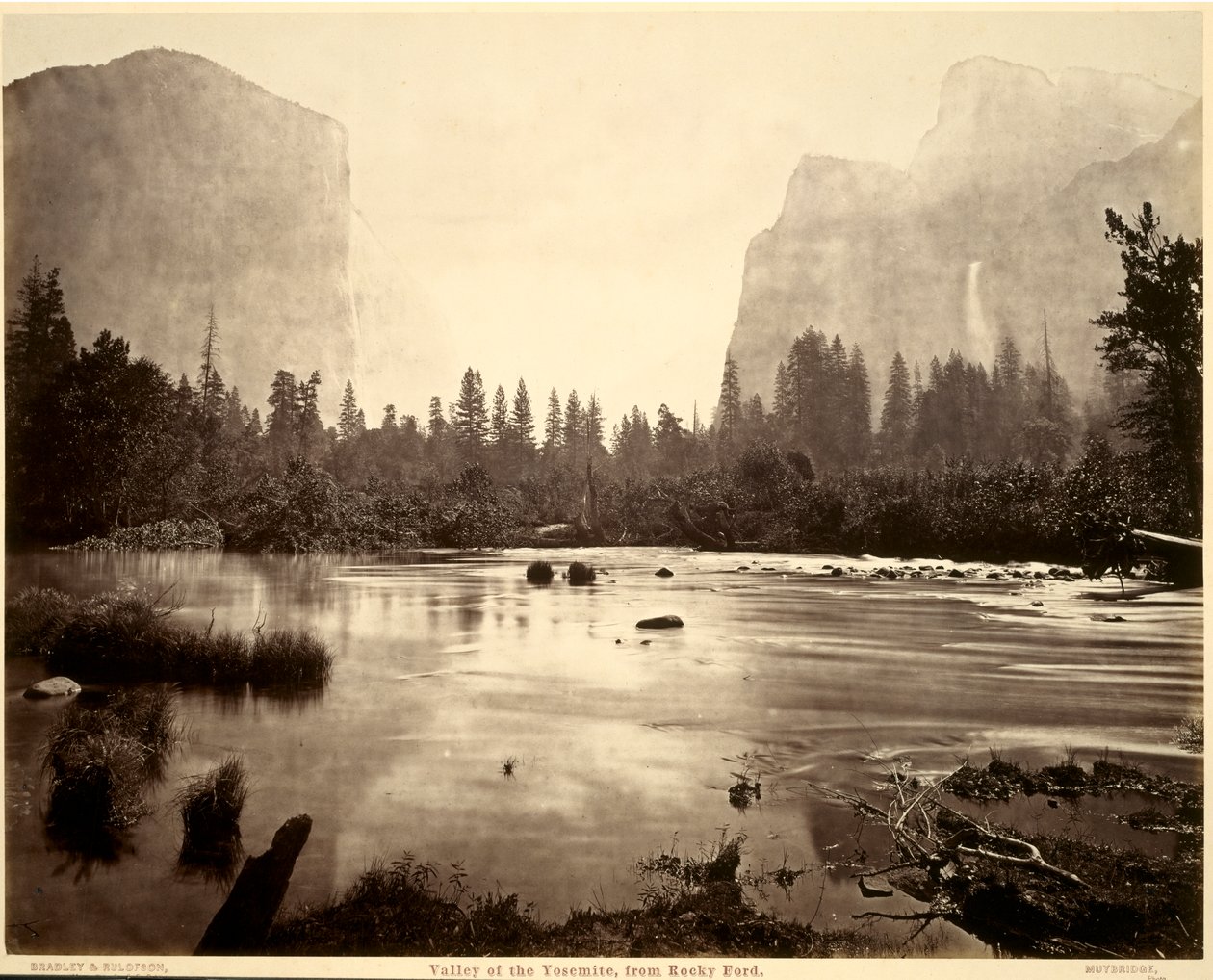 Yosemiten laakso, Rocky Fordilta tekijältä Eadweard Muybridge