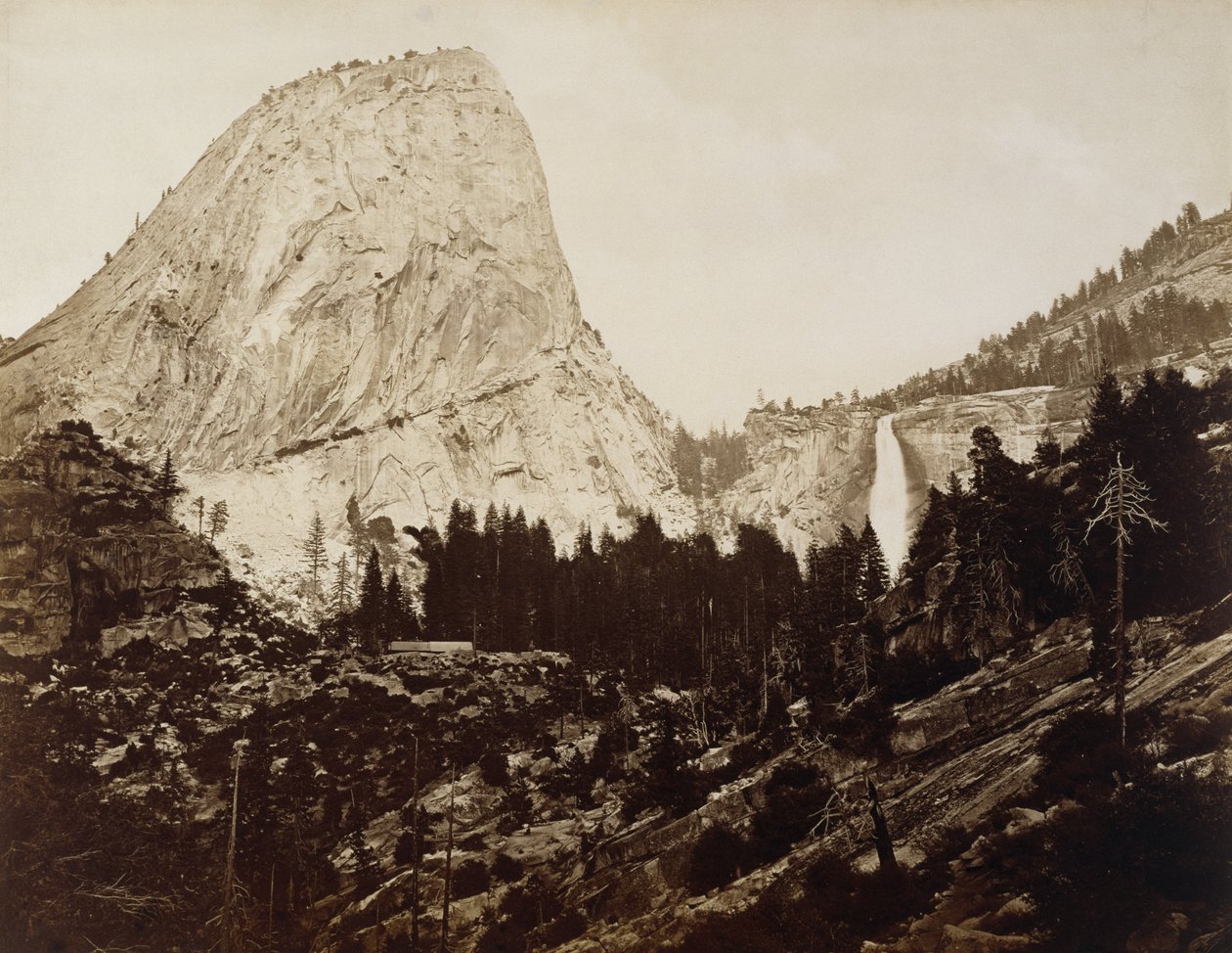 Vapauden lippis, Yosemiten laakso, 1872 (albumin hopeaprintti) tekijältä Eadweard Muybridge