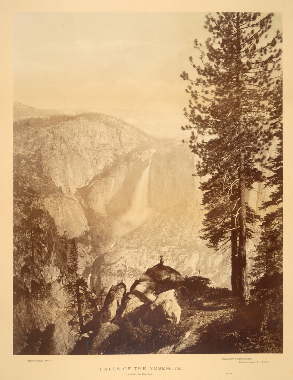 Yosemiten vesiputoukset tekijältä Eadweard Muybridge