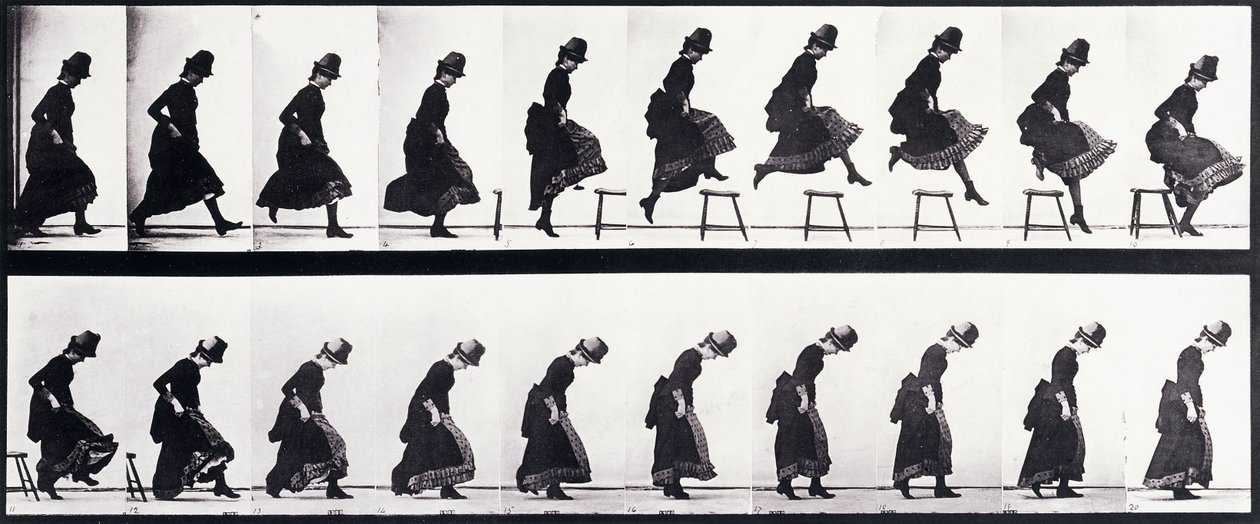 Motion Study, n. 1872-1885 tekijältä Eadweard Muybridge