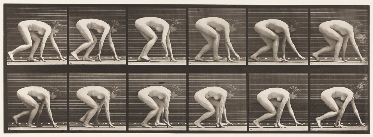 Levy 183. Kävely käsissä ja jaloissa tekijältä Eadweard Muybridge