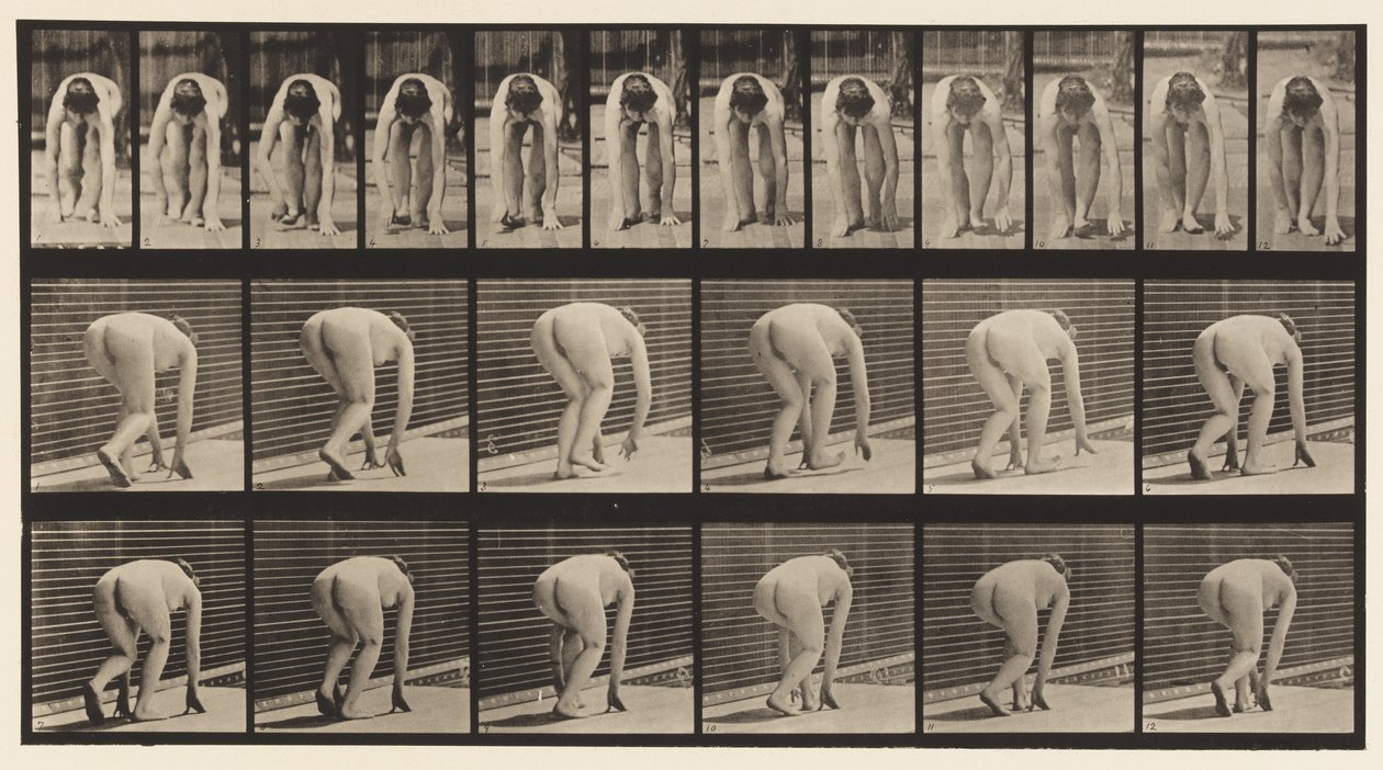Levy 184. Kävely käsissä ja jaloissa tekijältä Eadweard Muybridge