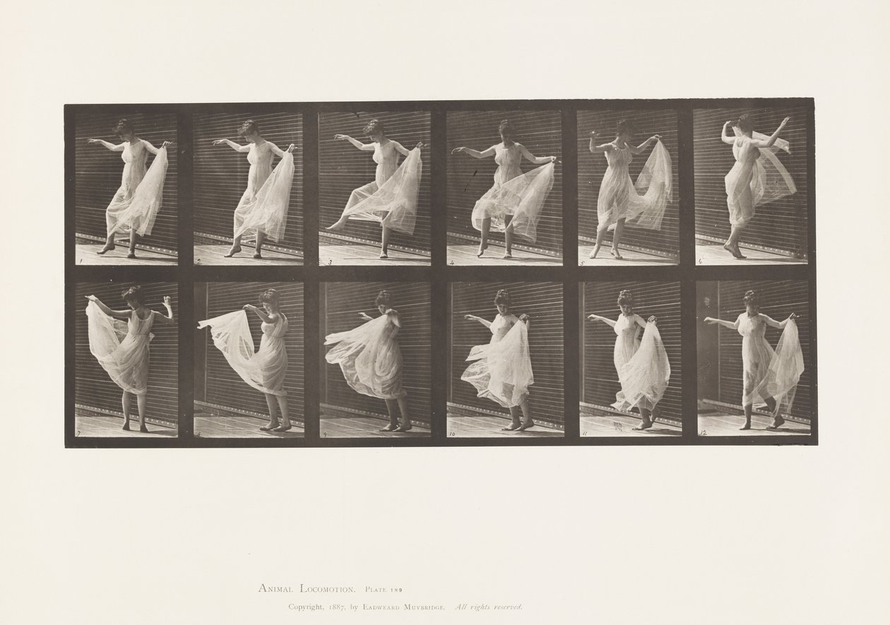 Lauta 189. Tanssi (fancy) tekijältä Eadweard Muybridge