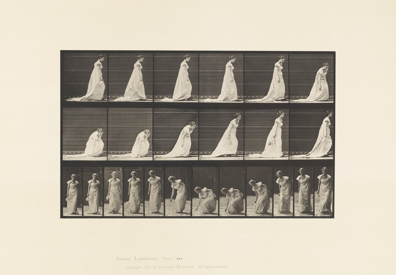 Levy 209. Käsiliinan kumartaminen ja nostaminen, 1885 tekijältä Eadweard Muybridge