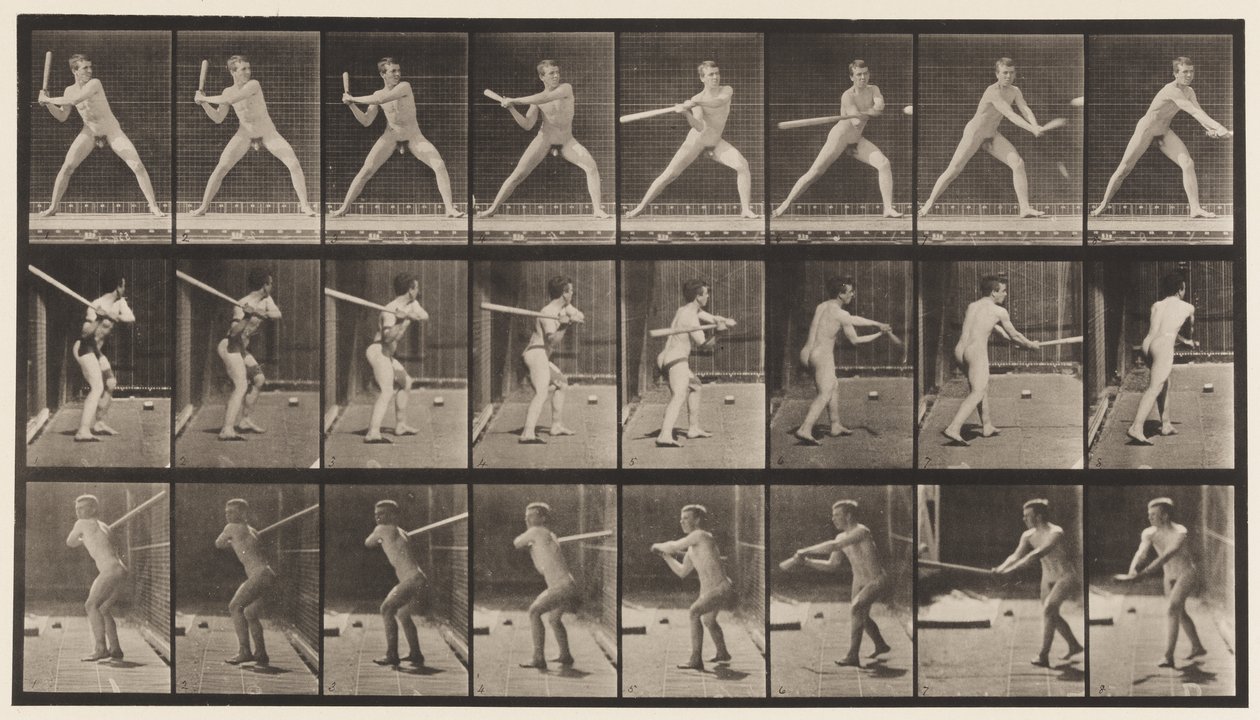 Lauta 276. Peruspallo; Lyöminen tekijältä Eadweard Muybridge