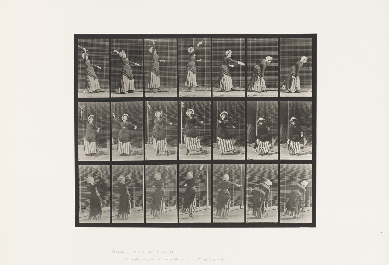 Lauta 298. Nurmikon tennis tekijältä Eadweard Muybridge