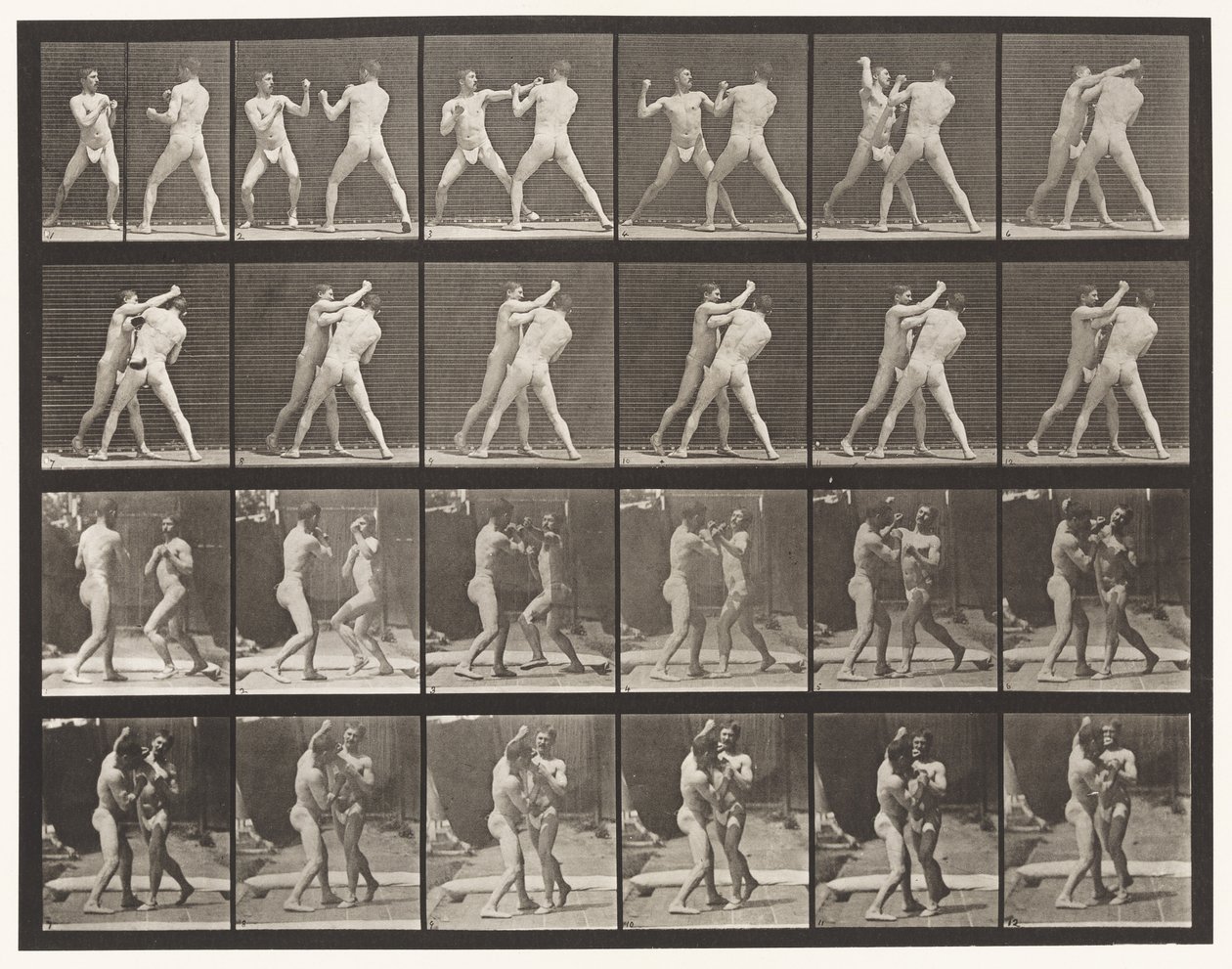 Lauta 330. Nyrkkeily; Cross-Counter (kengät) tekijältä Eadweard Muybridge