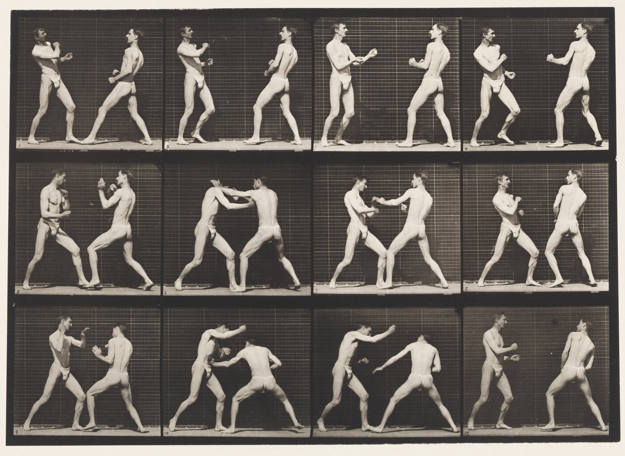 Levy 338. Nyrkkeily; Avoin käsi (kengät) tekijältä Eadweard Muybridge