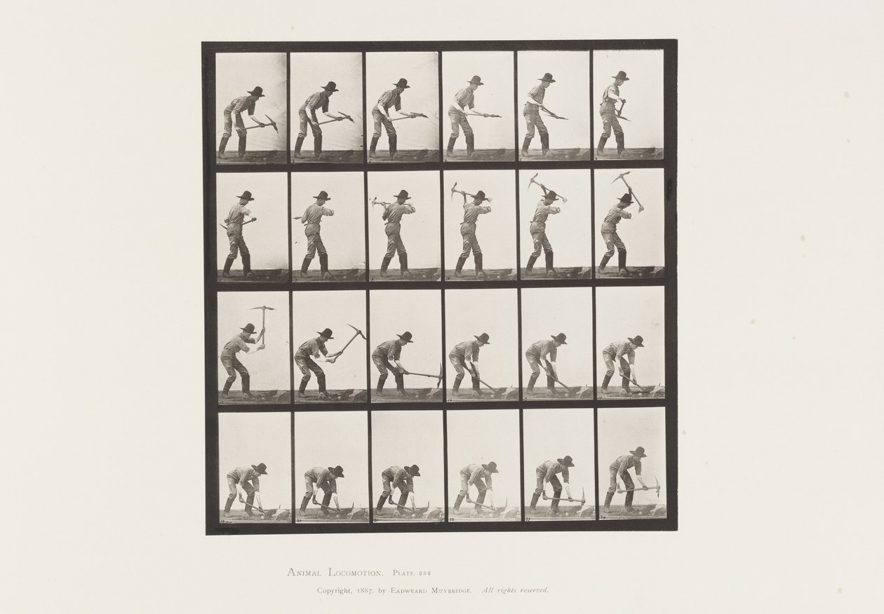 Levy 386. Kaivostyöntekijä tekijältä Eadweard Muybridge