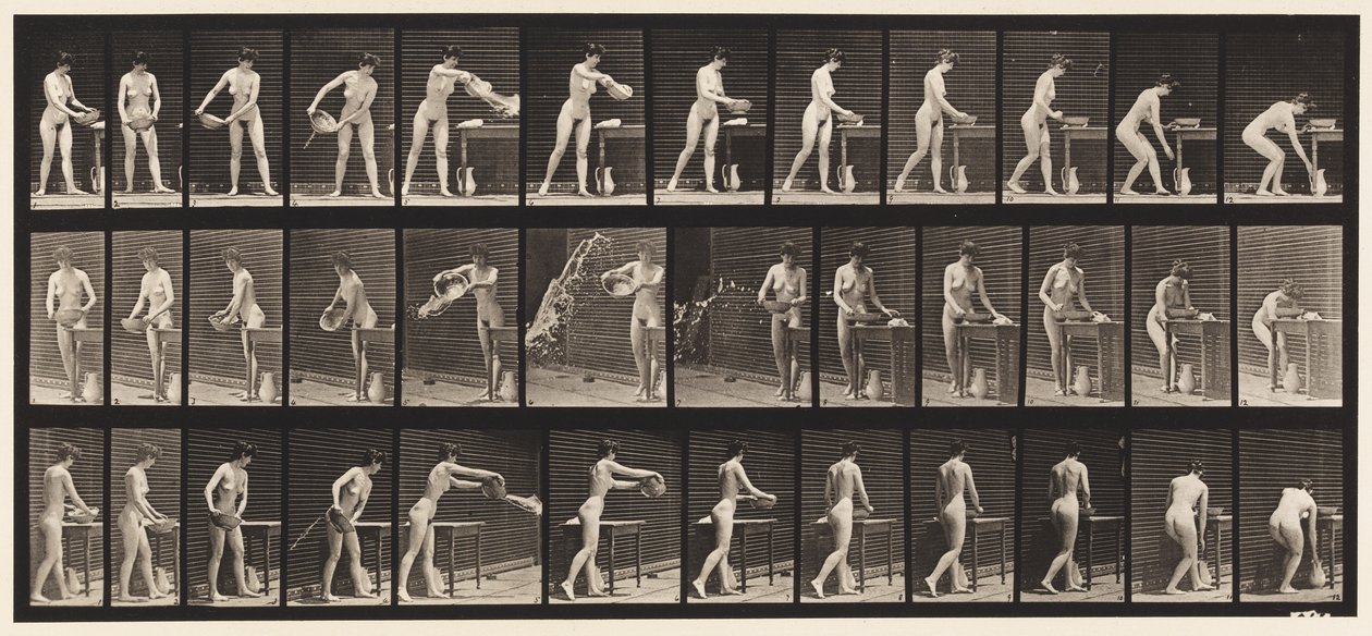 Levy 402. Veden tyhjennysallas tekijältä Eadweard Muybridge