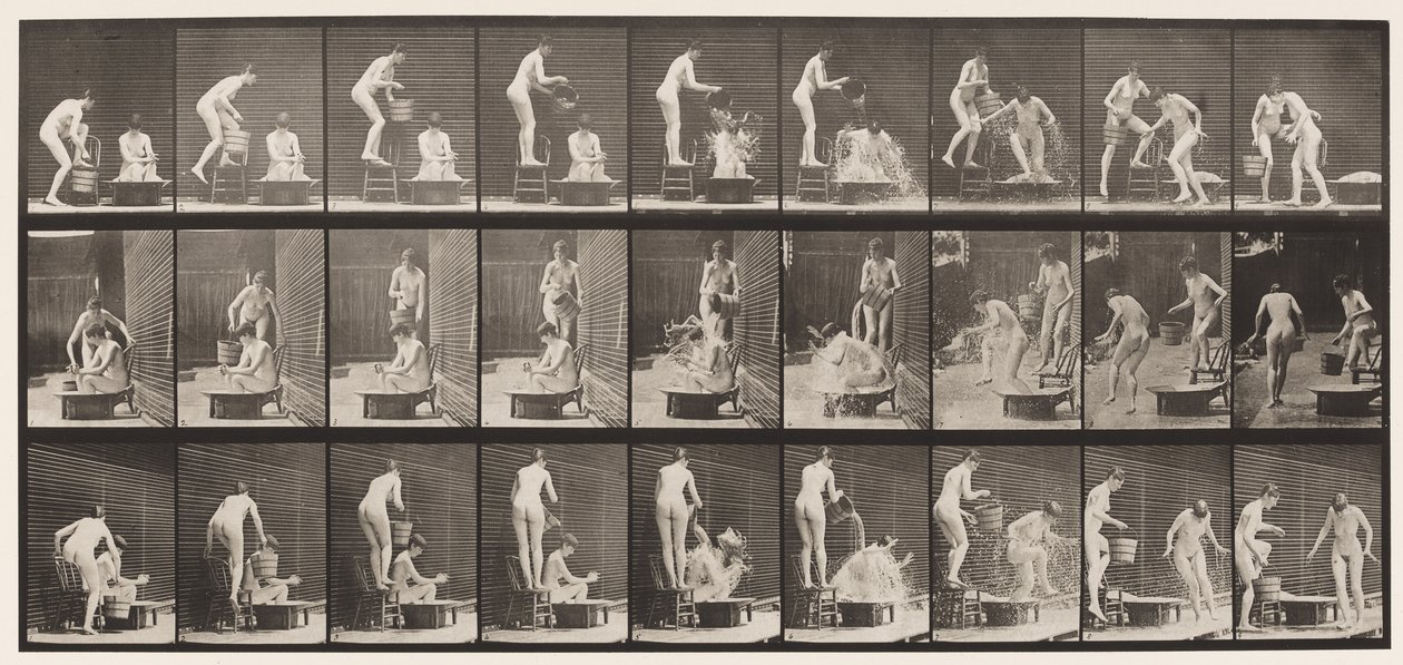 Kilpi 408. Kaksi mallia tekijältä Eadweard Muybridge