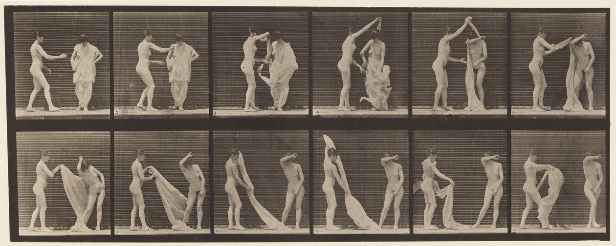 Lauta 427. WC; Kaksi mallia tekijältä Eadweard Muybridge