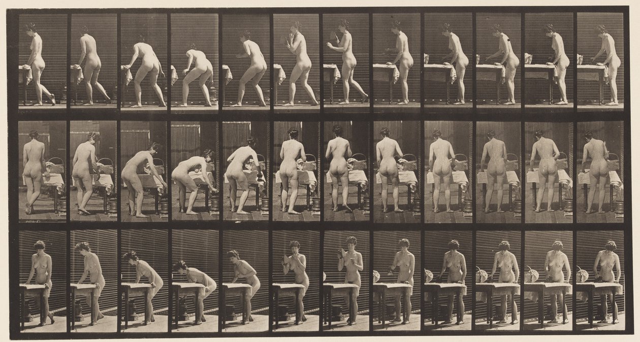 Lautas 435. Vaatteiden silitys tekijältä Eadweard Muybridge