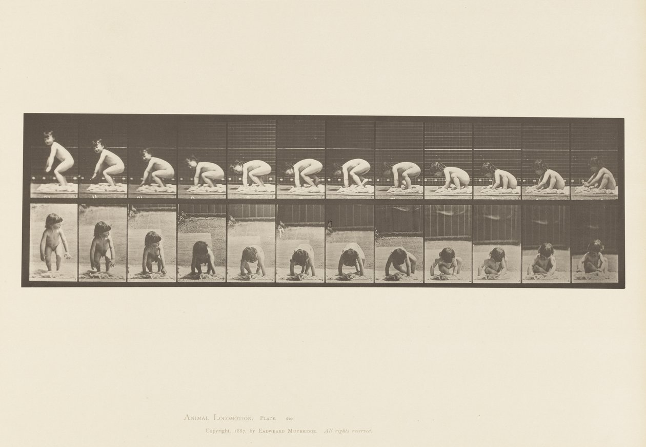 Levy 479. Lapsi, nousee maasta tekijältä Eadweard Muybridge