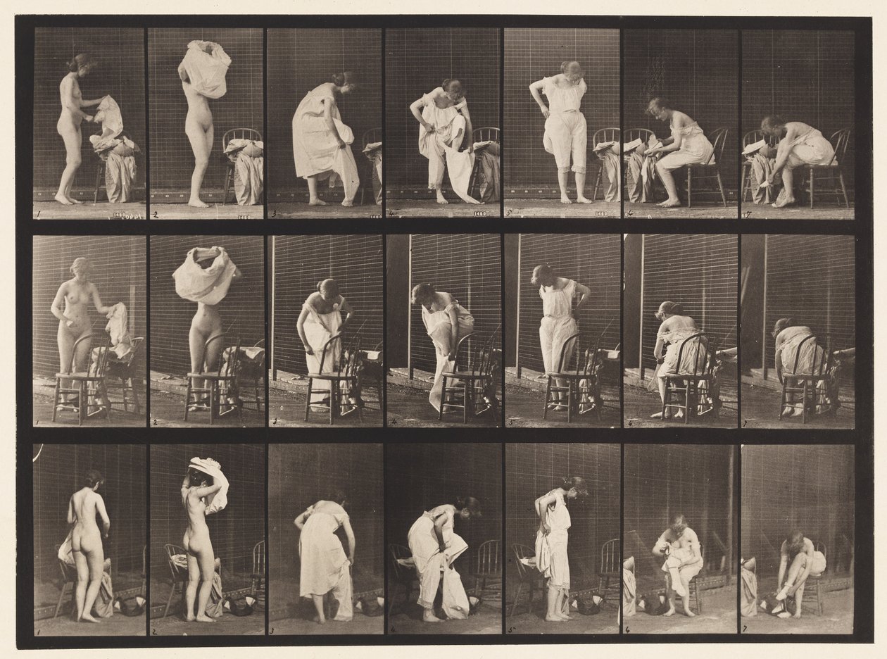 Levy 493. WC:n sekalaiset vaiheet, 1872-1885 tekijältä Eadweard Muybridge
