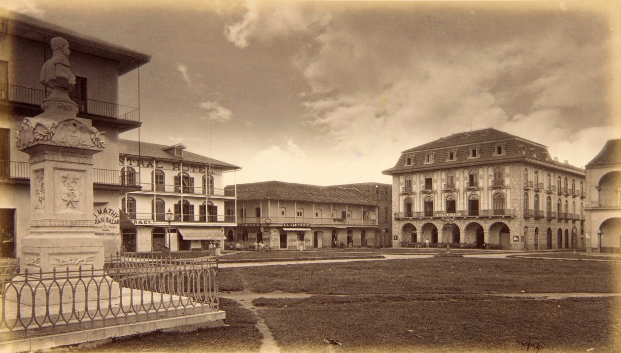 Plaza, Panama tekijältä Eadweard Muybridge