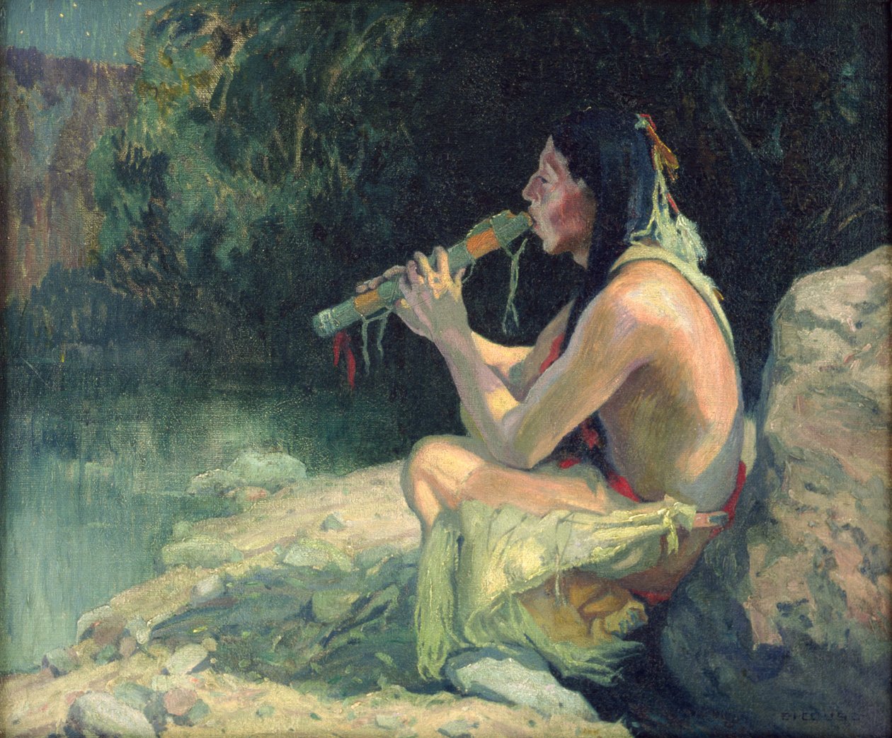 Rakkauslaulu (tai Moonlight) tekijältä Eanger Irving Couse