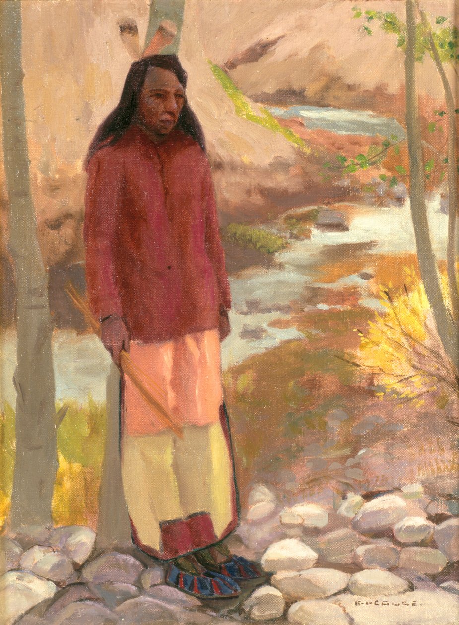 Tutkimus Umatilla Indian, Columbia River, 1897 tekijältä Eanger Irving Couse