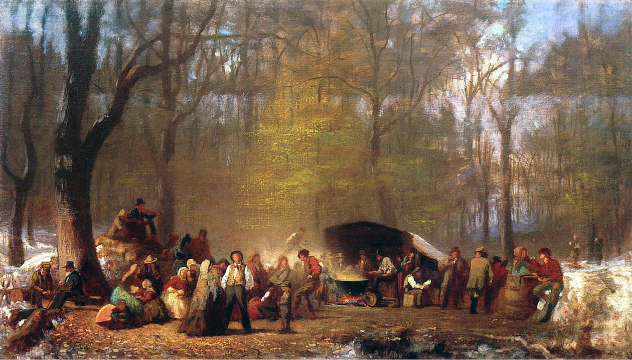 Sokerointi leirillä, 1864-66 tekijältä Eastman Johnson