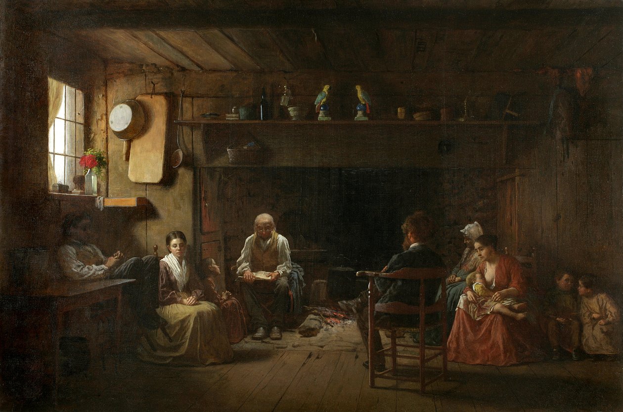 Sunnuntai aamu, 1866 tekijältä Eastman Johnson