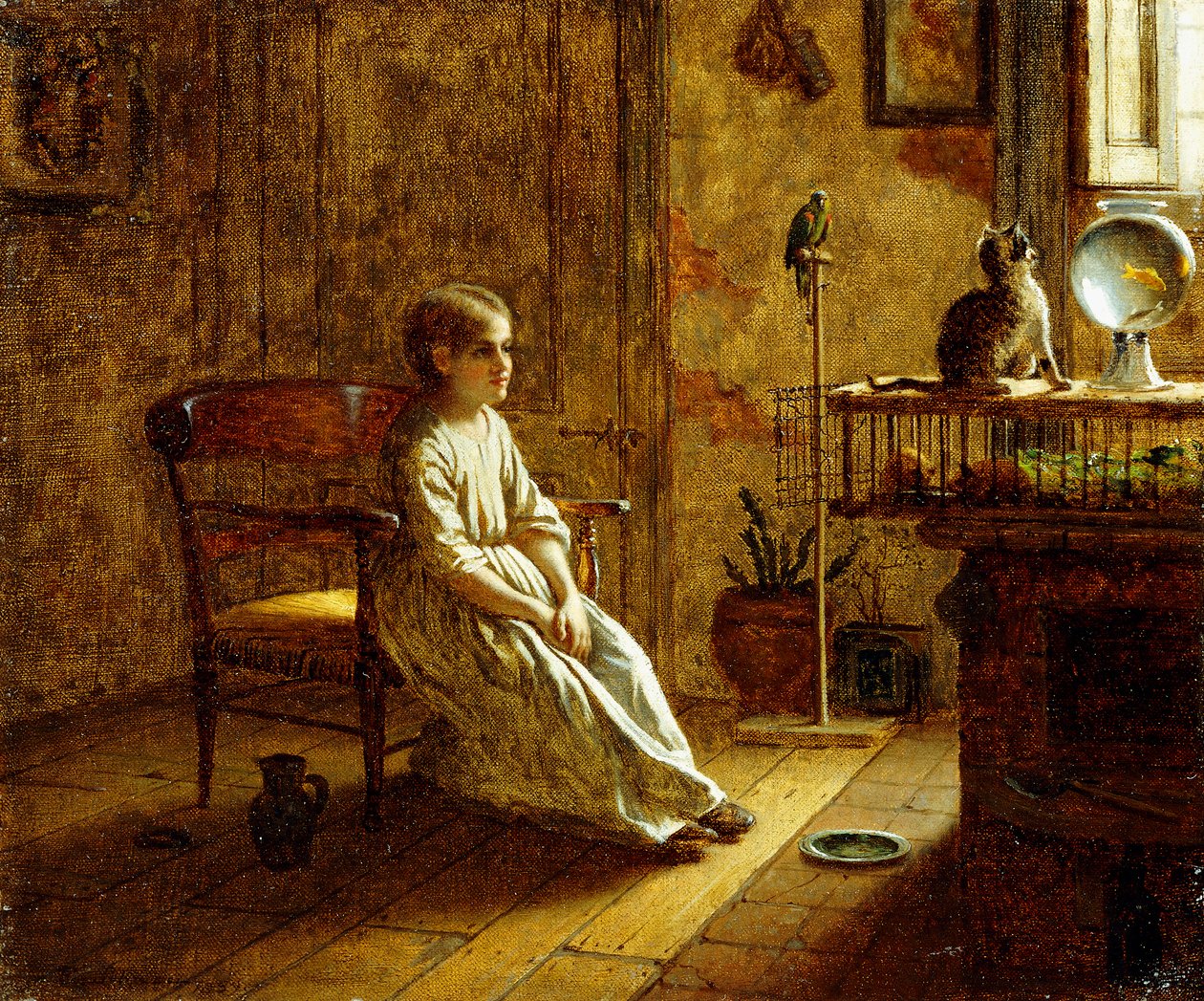 Lapsen menagerie tekijältä Eastman Johnson