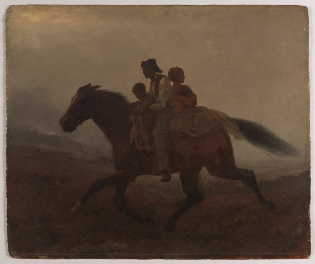 A Ride for Liberty (öljy laivalla) tekijältä Eastman Johnson