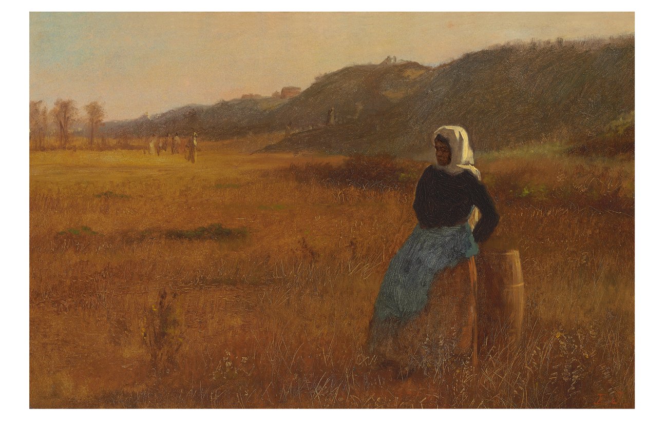 Päivän päätteeksi, n. 1878-80 (öljy aluksella) tekijältä Eastman Johnson