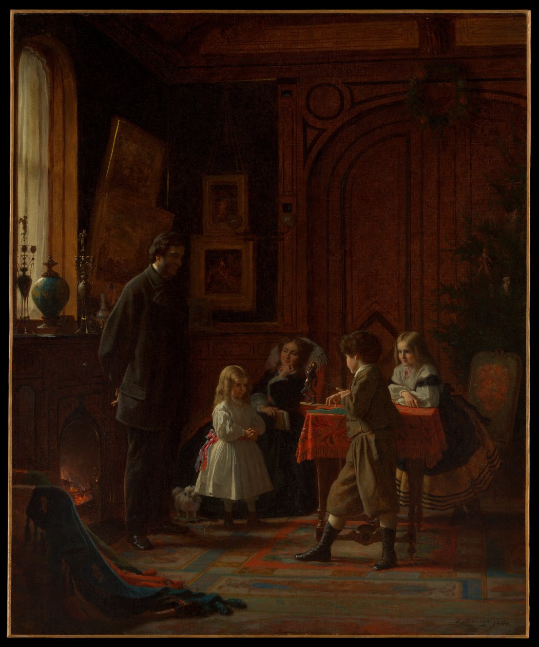 Jouluaika, Blodgettin perhe tekijältä Eastman Johnson