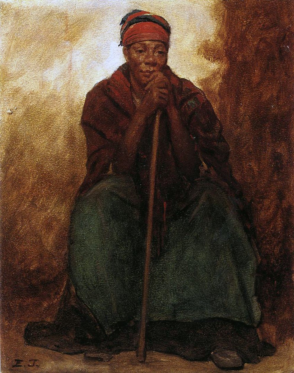 Dinah, musta palvelija tekijältä Eastman Johnson